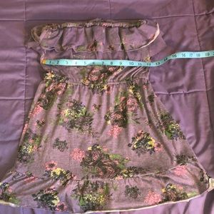 Eyeshadow Strapless Purple Top - Small